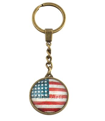 American Flag Key Chain