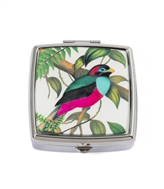 Tropical Bird Square Pill Box