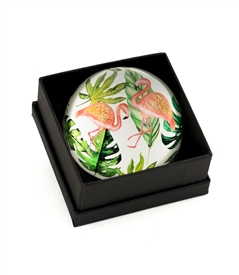 Gold Sparkling Metallic Flamingo Paper Weight
