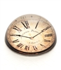 Vintage Clock Crystal Dome Paperweight