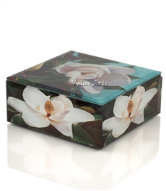 Magnolia Flower Keepsake Box