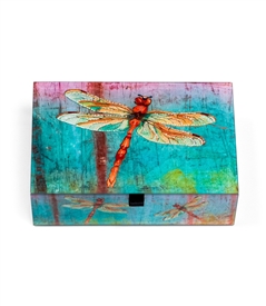 Red Dragonfly Keepsake Box