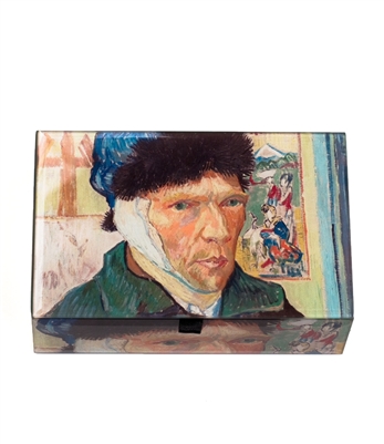Vincent Van Gogh Self Portrait with Bandaged Keepsake Box