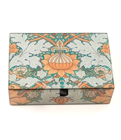 William Morris Orange Keepsake Box