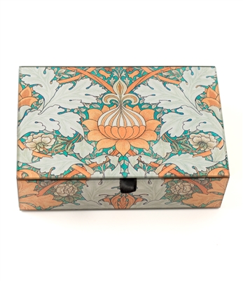 William Morris Orange Keepsake Box
