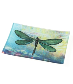 Green Dragonfly Decorative Dish