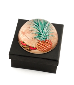 Vintage Pineapple Crystal Dome Paper Weight
