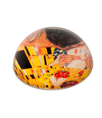 Crystal Glass Dome The Kiss Paper Weight