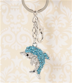 Blue Dolphin Key Chain/Purse Jewelry