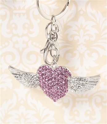 Angel Wing Heart Key chain/Purse Jewelry