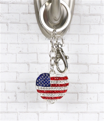 American Flag Purse Key Chain/Purse Jewelry