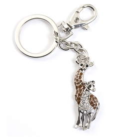 Crystal Giraffe Purse Jewelry /Key Chain