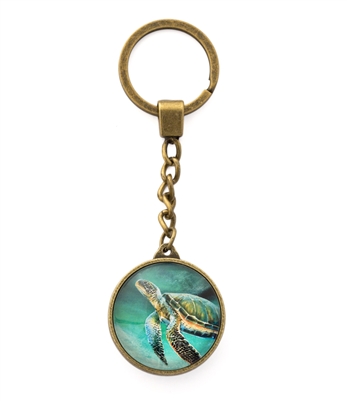 Green Sea Turtle Key Chain