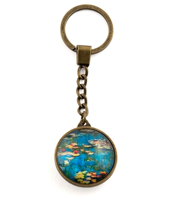 Water Lilies Key Ring