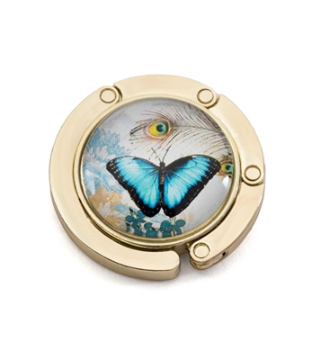 Blue Butterfly Purse Hanger