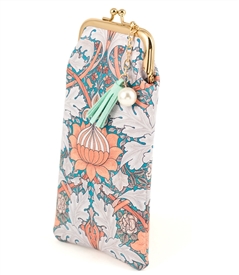 William Morris Orange Flower Accessories Case