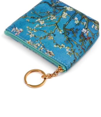 Van Gogh's Almond Blossoms Keyring Coin Purse