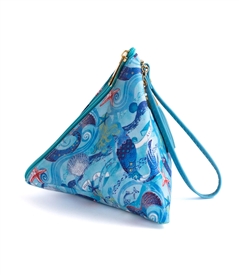 Mermaid Triangle Wristlet Clutch Purse