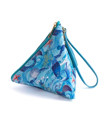 Mermaid Triangle Wristlet Clutch Purse