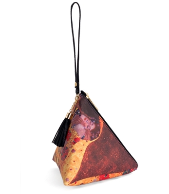 The Kiss Triangle Wristlet Clutch Purse