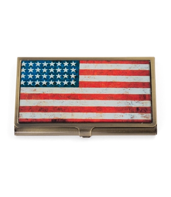 American Flag Card Case