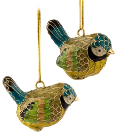 Cloisonne Singing Bird Ornament
