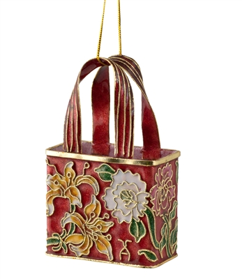 Cloisonne Purse Ornament Ornament
