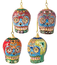 Cloisonne Skull Ornament