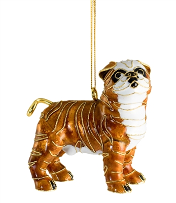 Cloisonne Pulldog Ornament