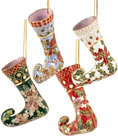 Cloisonne Stocking Ornament