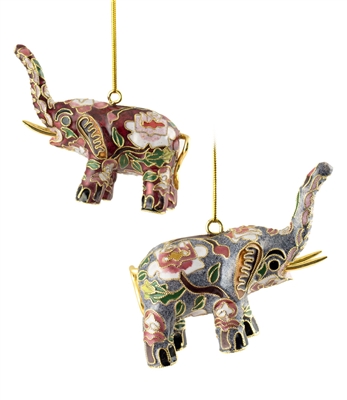 Cloisonne Elephant Ornament