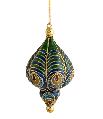 Peacock Feather Balloon Ornament