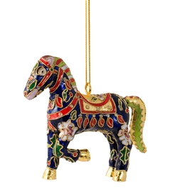 Cloisonne Horse Ornament