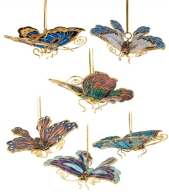 Cloisonne Large Butterfly Ornament