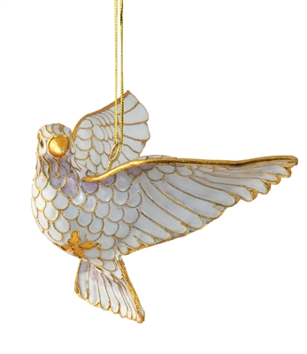 Cloisonne Large Dove Ornament
