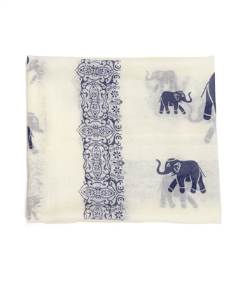 Elephant Print Scarf