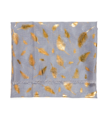 Gold Feather Scarf