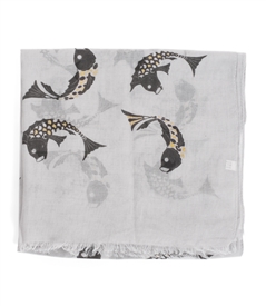 Oriental Good Luck Fish Scarf