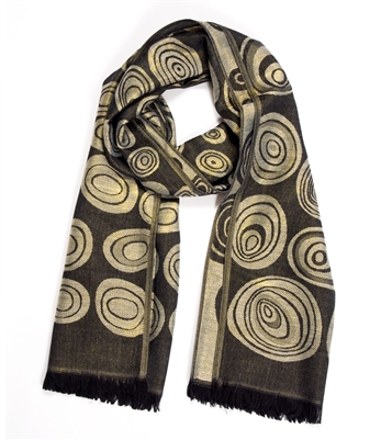 Gold Metallic Circle Design Wrap