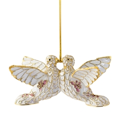 Cloisonne Love Dove Ornament
