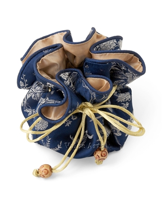 Floral Silk Brocade Jewelry Wrap