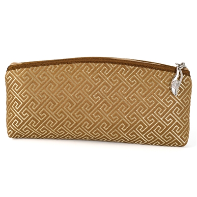 Silk Brocade Greek Key Eye Glass Case