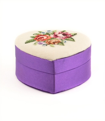 32 Count Petit Point Keepsake Box