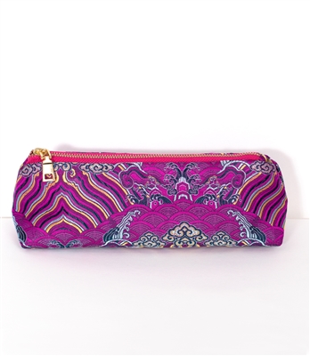 silk pencil pouch