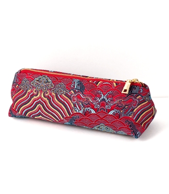 silk pencil pouch
