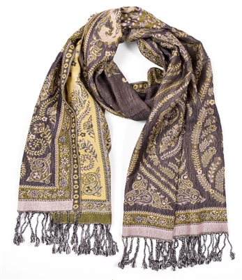 Reversible Paisley Shawl