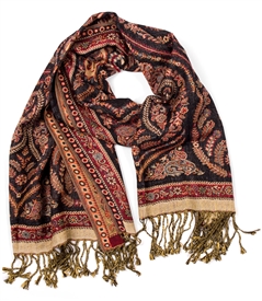 Reversible Paisley Shawl