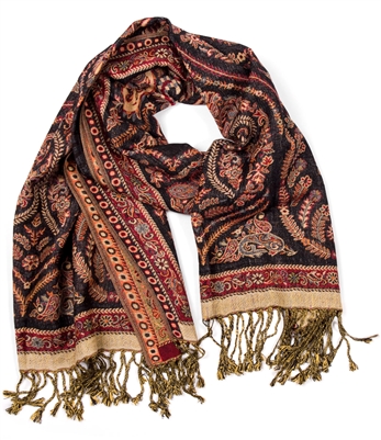 Reversible Paisley Shawl