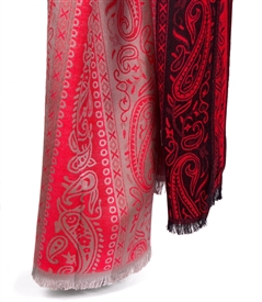 Paisley Warm Reversible Shawl Scarf