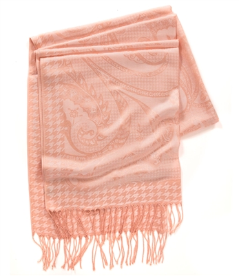 Paisley and Herringbone Design Scarf
